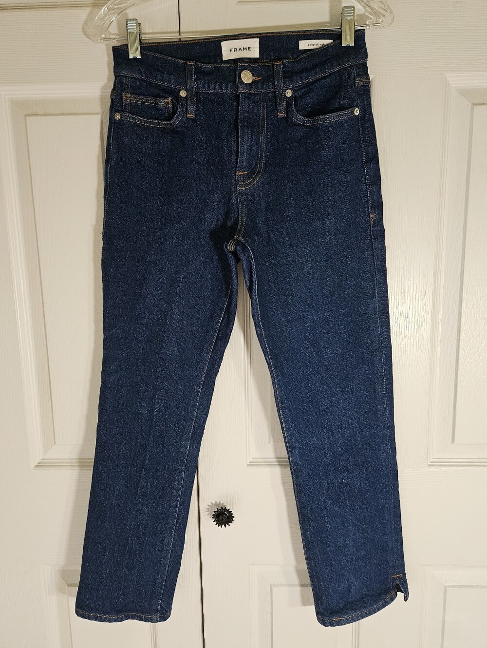 Vintage Frame Le High Straight Crop Jeans, Adele Wash